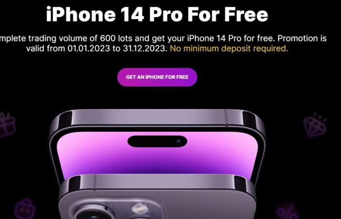 Free iPhone 14 Pro at Weltrade Broker